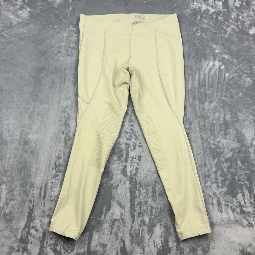 Dover Saddlery Pants Womens Sz XL Tan CoolBlast Full Seat Tech Tight Side Pocket